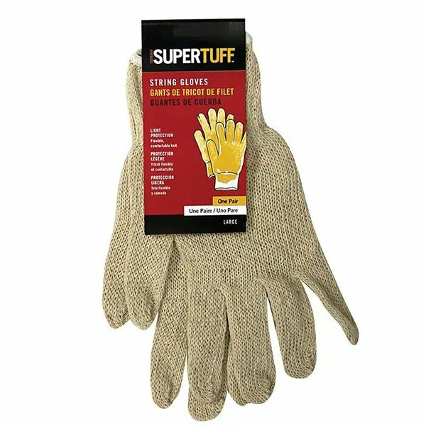 Trimaco Large SuperTuff Knit String Gloves 01830